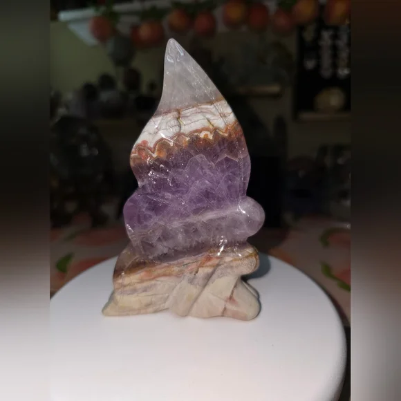 Amethyst Mexican Crazy Lace Crystal Fairy - Picture 4 of 6